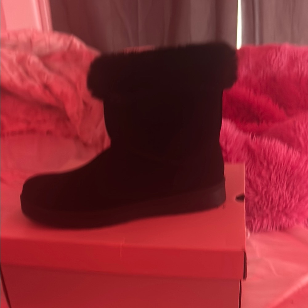 Black Fur-Lined Boots